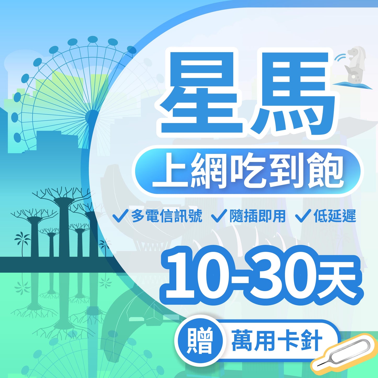 【星馬 SIM卡】不降速 吃到飽